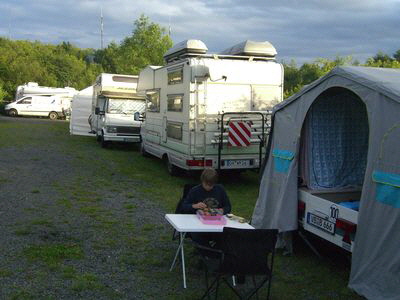 Camping and der Rennstrecke